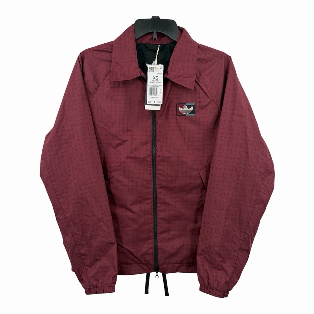 Adidas Mark Gonzales Shmoofoil DT Coaches Jacket Shadow Red Men's Size XS New